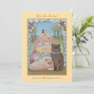 Huwelijksgeloften Vernieuwing Ceremonie Katten Kaart