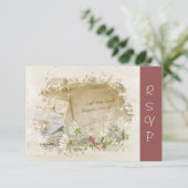 Huwelijksgeloften Vernieuwing Trouwboek RSVP Kaart (Staand voorkant)