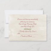 Huwelijksgeloften Vernieuwing Trouwboek RSVP Kaart (Achterkant)