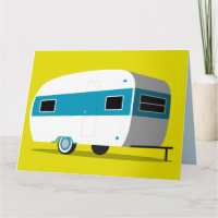 Huwelijksgelukwensen Retro Camper Kaart