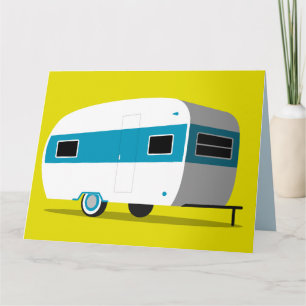 Huwelijksgelukwensen Retro Camper Kaart