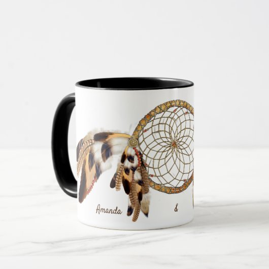 Huwelijksgeschenk Droomvanger Mok (Voorkant links)