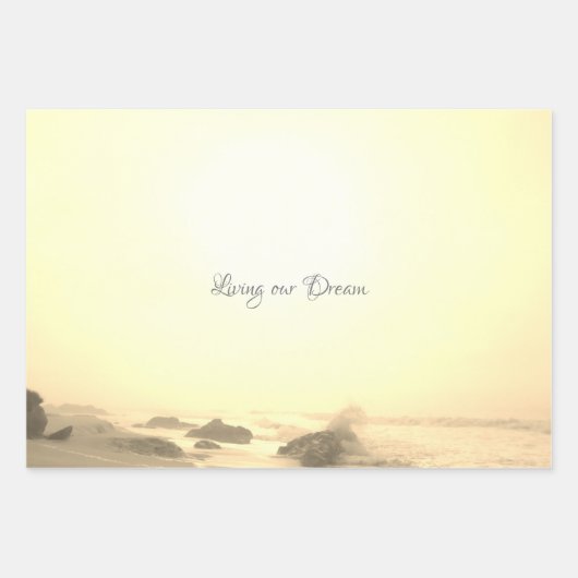 HUWELIJKSGESCHENK WRAP ROMANCE ONTWERPSTIJL INPAKPAPIER VEL (Voorkant)