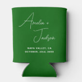 Huwelijksgunst Emerald Green om te hebben en te ho Blikjeskoeler (Achterkant)