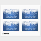 Huwelijksgunst Label Glow & Sparkle Blue (Vel)