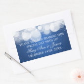 Huwelijksgunst Label Glow & Sparkle Blue (Envelop)