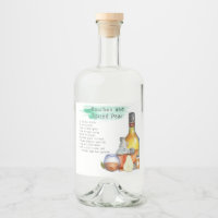 Huwelijksgunst Label met Recept voor Signature Coc