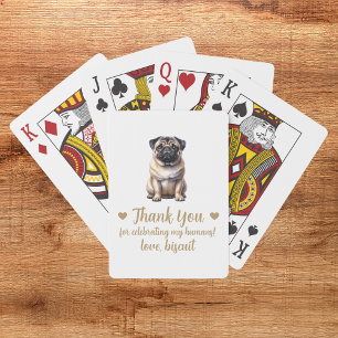 Huwelijksgunst speelkaarten voor honden
