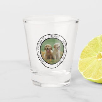 Huwelijksgunst voor honden - foto van de eregast m shot glas