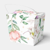 Huwelijksgunstdoos - Bloemendruk Favor Doos Bedankdoosjes (Achterkant)