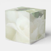 Huwelijksgunstdozen op maat met witte rozen bedankdoosjes (Achterkant)