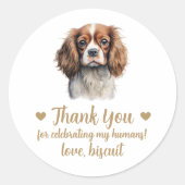Huwelijksgunststickers met op maat gemaakte Spanie Ronde Sticker (Voorkant)