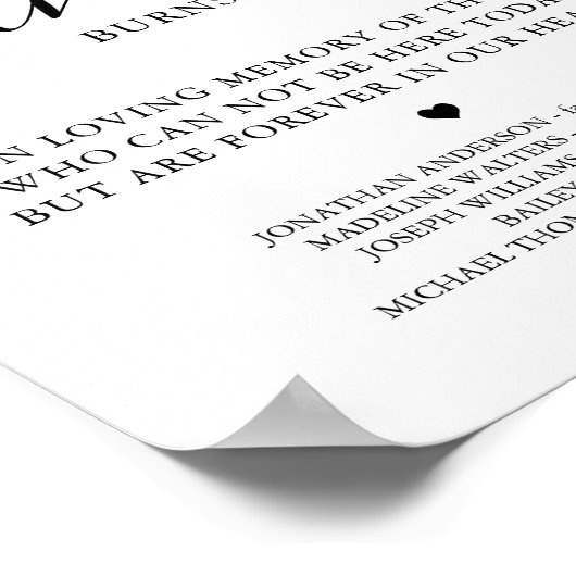 Huwelijksherdenking Persoonlijk Deze Kaars BrandT Poster (Hoek)