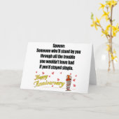 Huwelijksjubileum Cadeaus Kaart (Gele Bloem)