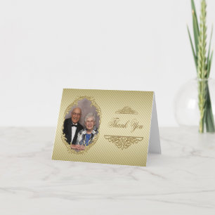 Huwelijksjubileum Foto Bedankkaart 50 jaar getrouw