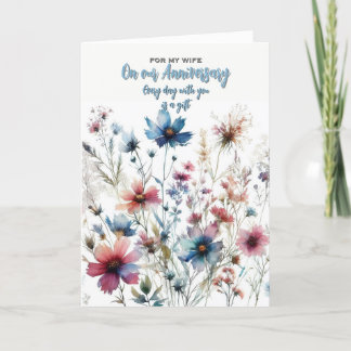 Huwelijksjubileum Kaart voor mijn Vrouw