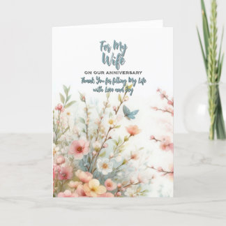 Huwelijksjubileum Kaart voor mijn Vrouw