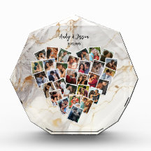 Huwelijksjubileum Koppel Hart Fotocollage