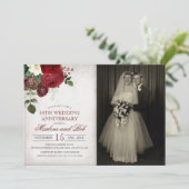 Huwelijksjubileum uitnodiging voor elk jaar (Staand voorkant)