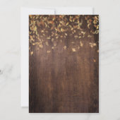 Huwelijksjubileum uitnodiging voor herfst - elk ja (Achterkant)