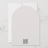 Huwelijksjubileum Witte Rozen met QR-code Kaart (Achterkant)