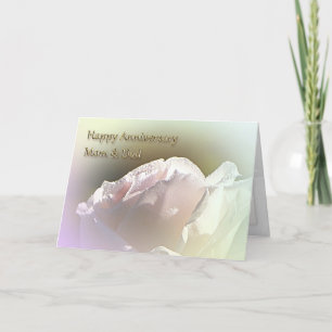 Huwelijksjubileumkaart voor mama en papa kaart