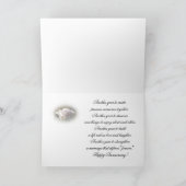 Huwelijksjubileumkaart voor tante en oom kaart (Binnen)