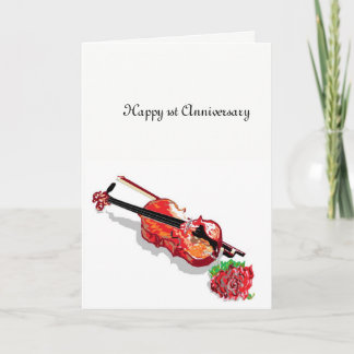 Huwelijkskaart 1e trouwdag kaart