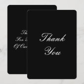 huwelijkskaart bedanken kaart (Voorkant / Achterkant)