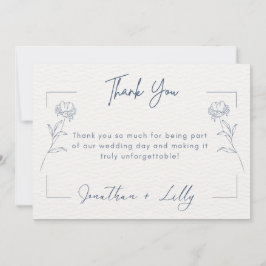 Huwelijkskaart bedanken kaart