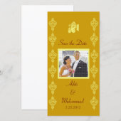 Huwelijkskaart Ganesha Save the Date Foto Kaarten (Voorkant / Achterkant)