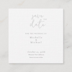 Huwelijkskaart Moderne Calligrafie Save the Date Informatiekaartje