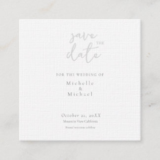 Huwelijkskaart Moderne Calligrafie Save the Date Informatiekaartje