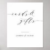 Huwelijkskaarten & Gift Table Papier Poster Bord J (Voorkant)