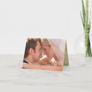 Huwelijkskaarten met bedankje bedankkaart