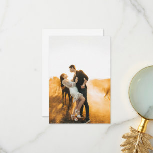 Huwelijkskaarten met eigen foto bedankkaart
