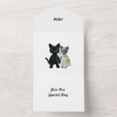 Huwelijkskatten All In One Uitnodiging (Binnen)