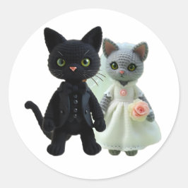 Huwelijkskatten Ronde Sticker