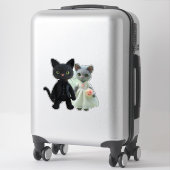 Huwelijkskatten Sticker (Koffer)