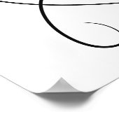 Huwelijkslijn Kunst Poster (Hoek)