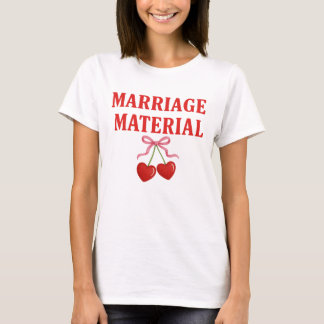 Huwelijksmateriaal kersenslus  t-shirt