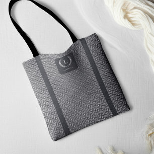 Huwelijksmeisje Monogram Naam Initiaal Luxe Grieks Draagtas