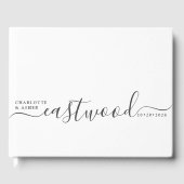 Huwelijksmonogram bruiloft gastenboek (Voorkant)