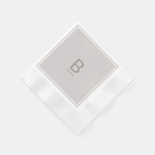 Huwelijksmonogram servetten (Hoek)