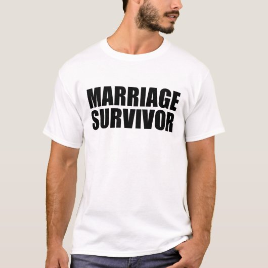 Huwelijksoverlevende T-shirt (Voorkant)