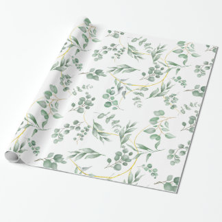 Huwelijkspapier Eucalyptus thema Cadeaupapier