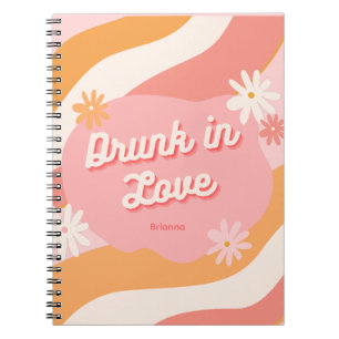 Huwelijkspartij Favor Retro Roze Notitieboek