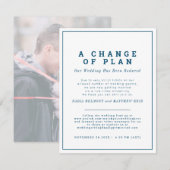 Huwelijksplan wijziging uitnodiging nu streamen (Voorkant / Achterkant)