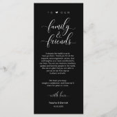 Huwelijksplek setting Bedankt Modern Classy Kaart (Voorkant)