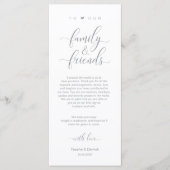 Huwelijksplek setting Bedankt Modern Classy Kaart (Voorkant)